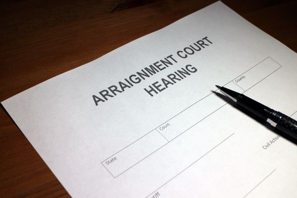 Arraignment Court Hearing Document